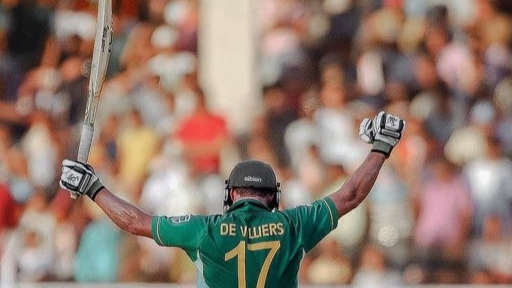 AB de villiers in south african jersey