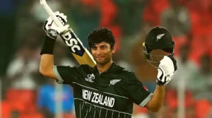 The future of New zealand cricket rachin ravindra celebrating his century in cricket world cup 2023