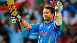 sachin tendulkar celebrating his century